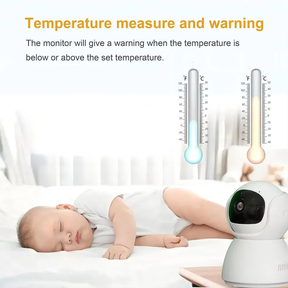Baby Monitor Scurity Potection Cmera for Kids 5"IPS Screen 5000mAh Battery Night Vision 2-Way Audio Video Child Camera