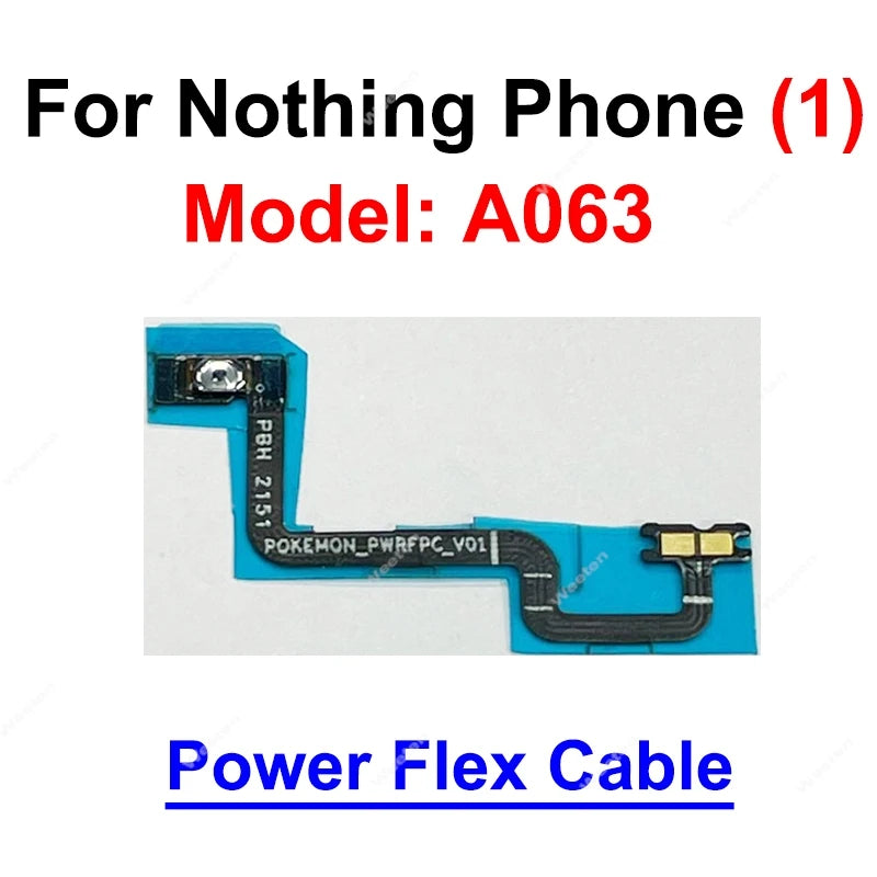 Power Volume Flex For Nothing Phone One 1 2 A063 A065 Side On OFF Power Volume Up Down Keys Flex Cable Repalcement