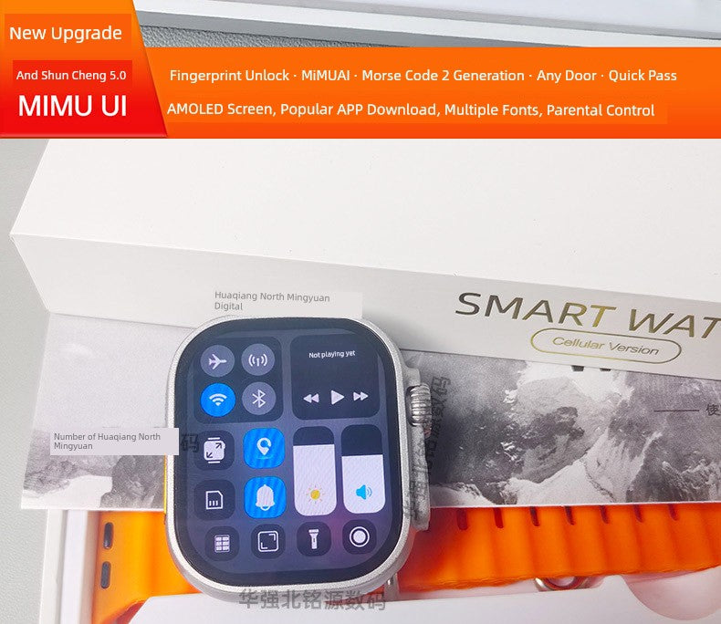 Huaqiang North New Arrival Dw100pro + Ultra Top with Smart Watch Plug-in Card and Shuncheng 5.0 Teenagers