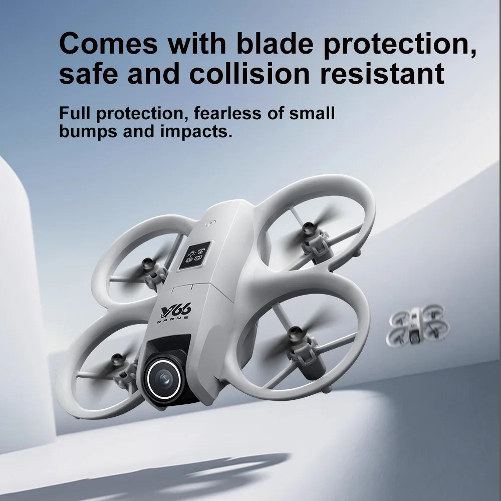 NEW Original V66 MINI Drone 4K Professional HD Aerial Photography Obstacle Avoidance FPV Dron HD Dual Camera RC Quadcopter Toys