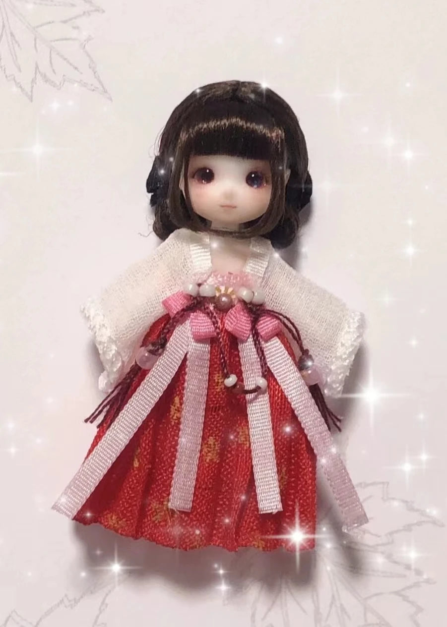 BJDmuñecas구체관절인형muñecas para niñas bebe reborn Mini doll 6cm elf Kawaii opera doll adult toy makeup doll free shipping.