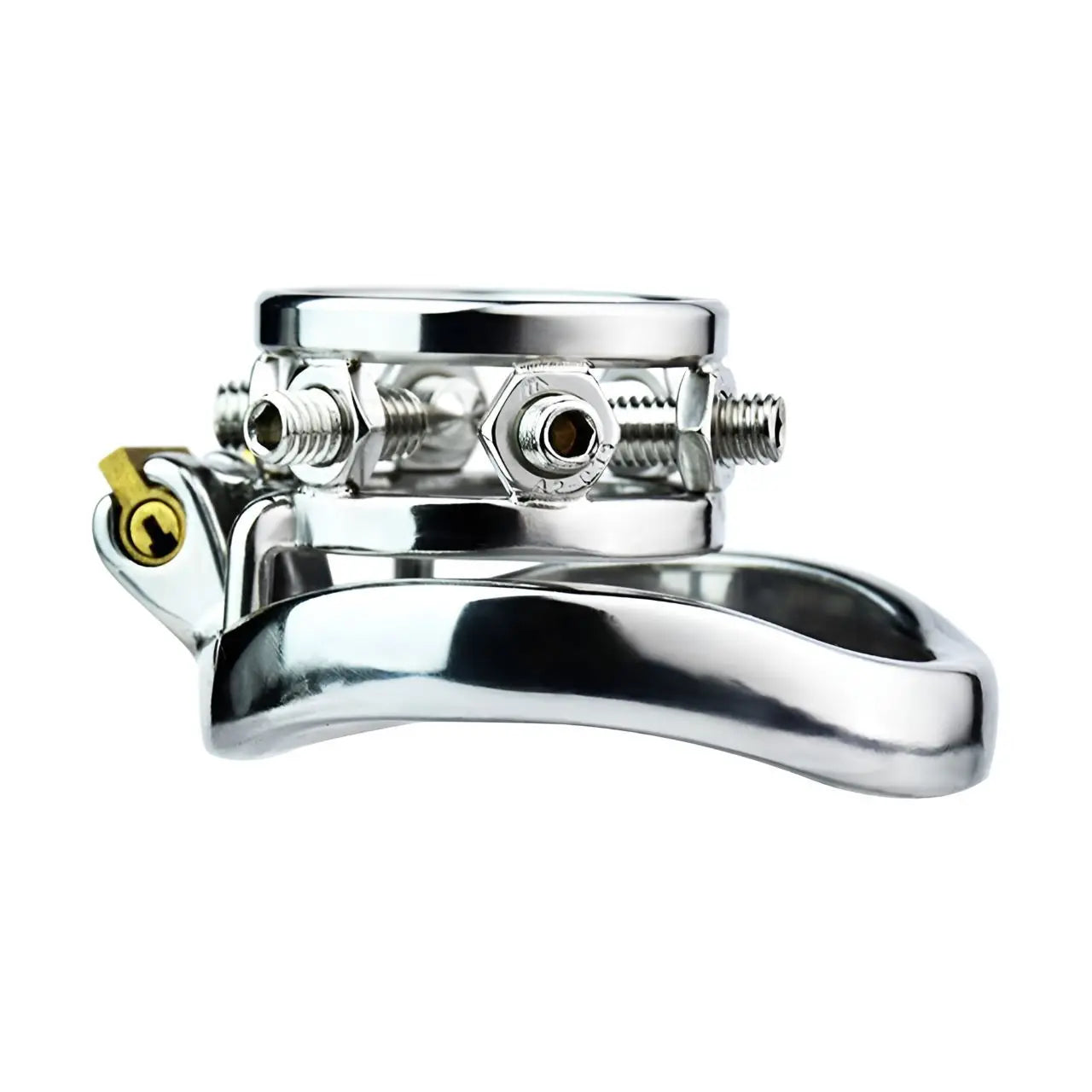 FRRK Stainless Steel Cock Cage Spiked Chastity Band Device Hex Lock Screw Penis Sleeve Ring Sexy Adult Man Urethral Lock for Men
