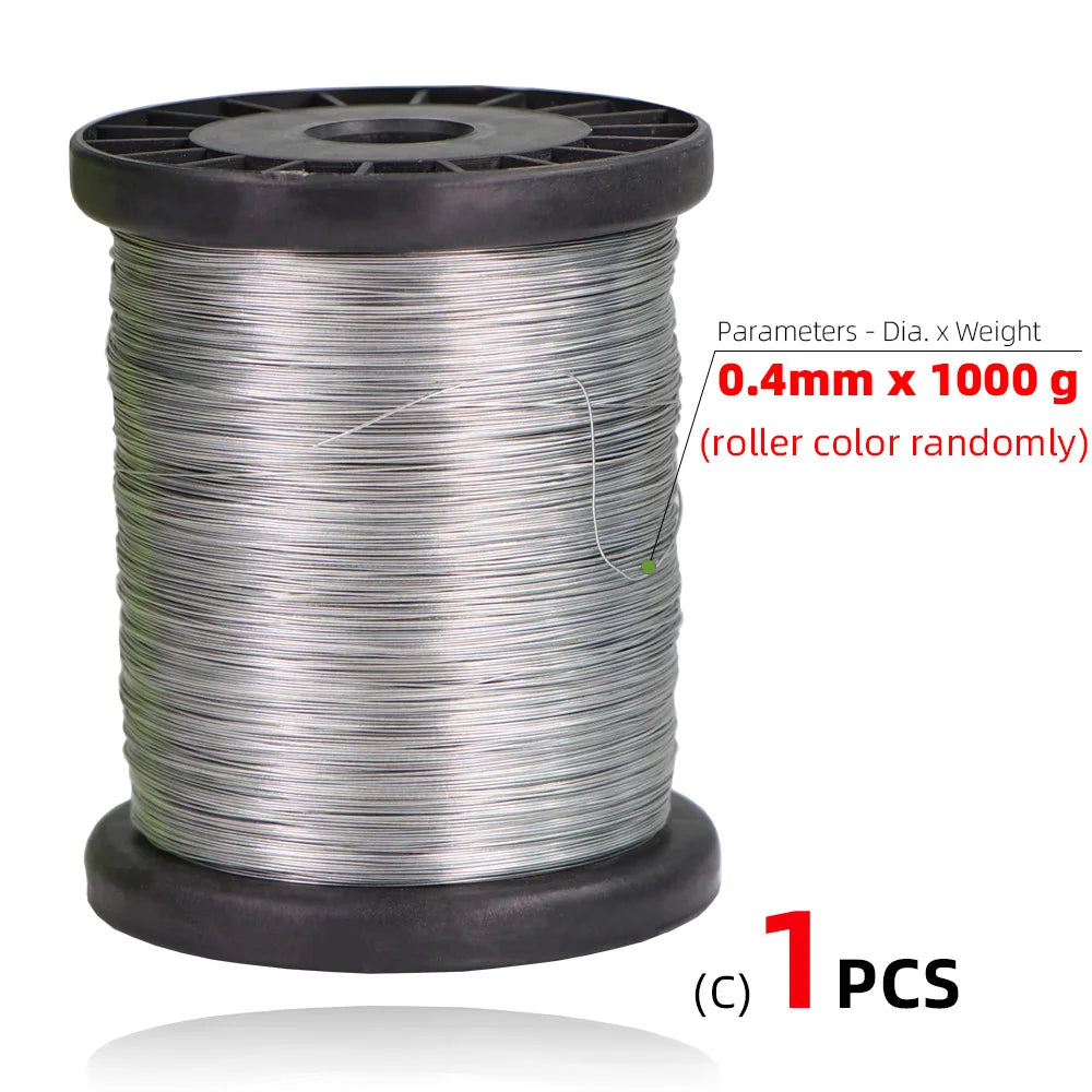 0.4mm 0.55mm 250G 500G 1000G Stainless Steel Bee Wire Iron Hive for Beehive Foundation Frame Beekeeping Equipment Beekeeper Tool