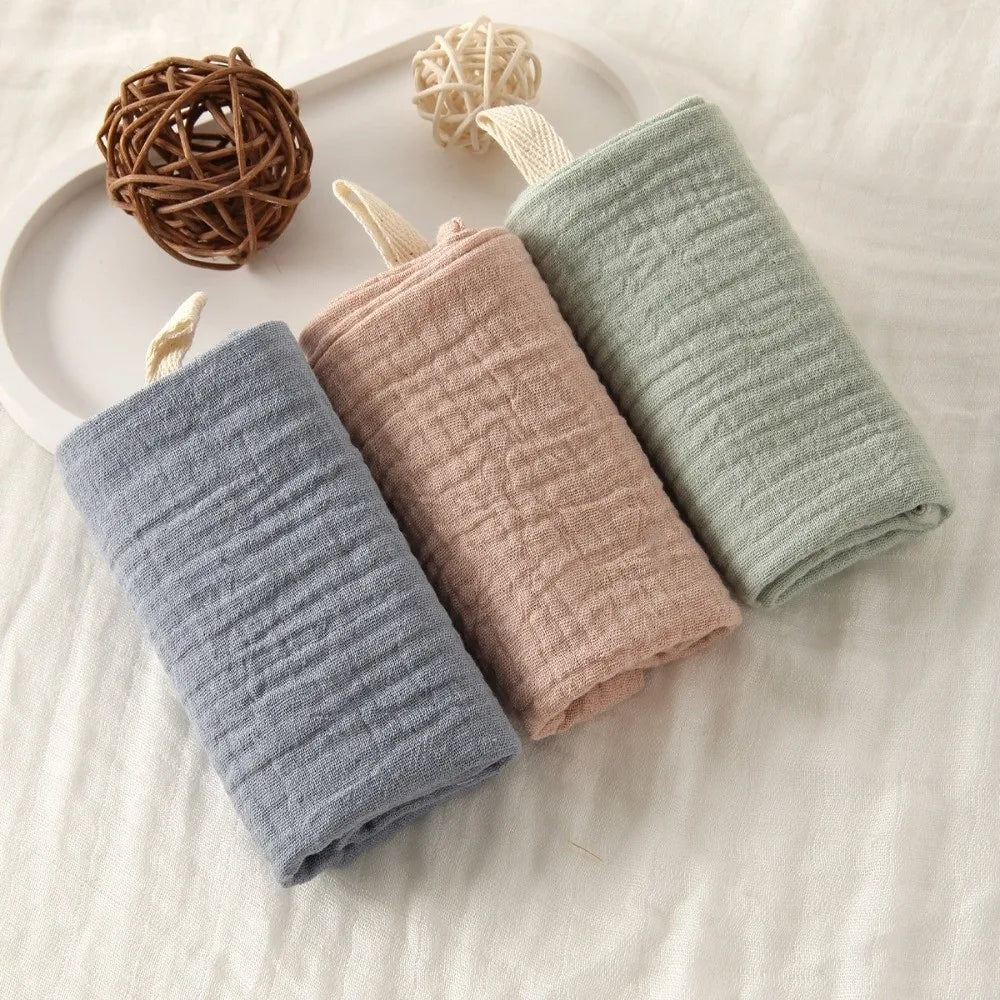 4-Layer Pure Cotton Portable Washcloth for Newborns - Soft Absorbent Square Gauze Towels for Burping High Quality