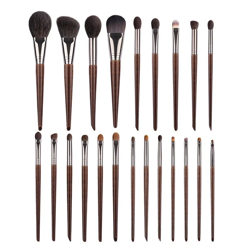 OVW Hot Sale Natural Goat Hair Makeup Brush Set  Goat Hair Eyeshadow Foundation Blush Brush for Professional And Personal Use