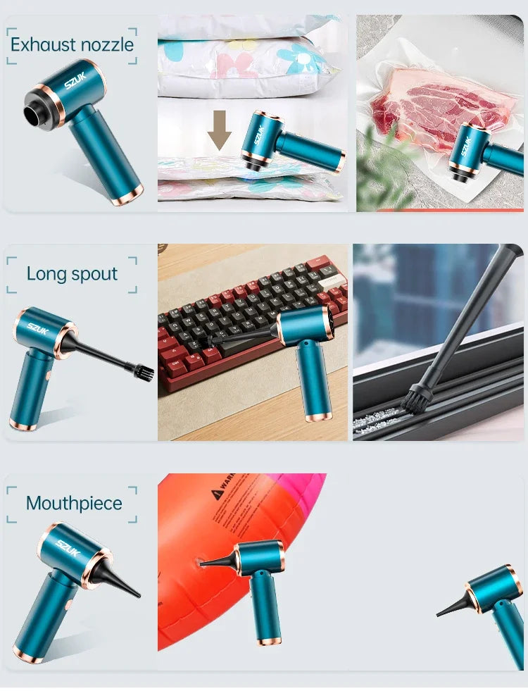 SZUK New Car Vacuum Cleaner 165000Pa Wireless Vacuum Cleaner Powerful Suction Handheld Portable Mini Vacuum Cleaner for Car