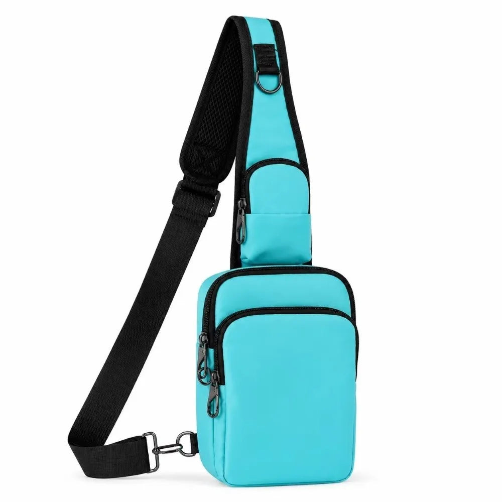 Fashion RFID Blocking Chest Bag Waterproof Anti-Theft Anti-Theft Sling Bag Lightweight Simple Messenger Bag Travel