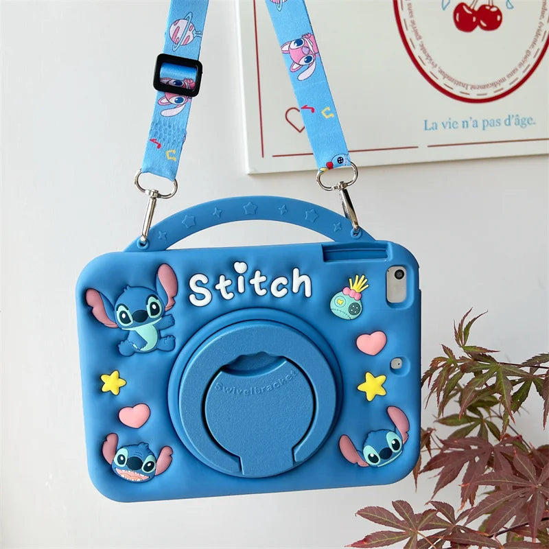 For Huawei Matepad Air 12 11.5 11 T10 SE 10.4 11.5 S 2024 C5 M6 10.1 12.1 in Cute Cartoon Stitch Silicone Tablet Protective Case