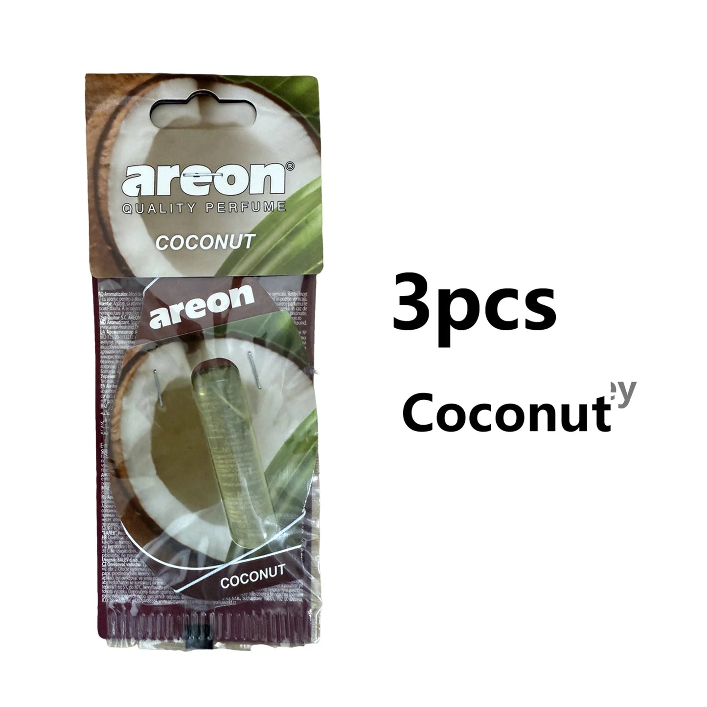 areon 3-18pcs Car Air Freshener Natural Tea Fragrance Vehicle-mounted Hanging Vanilla Scent Water Drop-shaped Car Interior