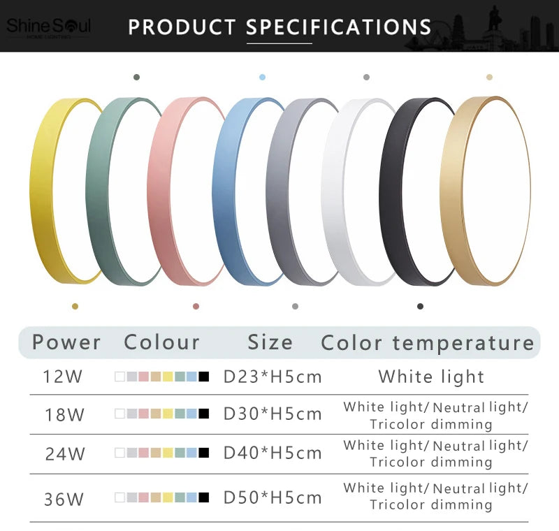 Macaron LED Nordic ceiling light creative modern minimalism living room bedroom study dining room corridor balcony lighting