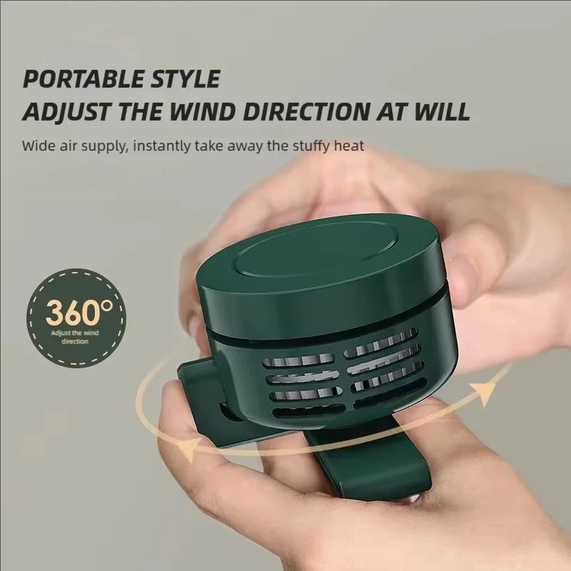 Lenovo Hanging Clip Small Fans Usb Portable Mini Small Electric Fan Light Sound Portable Desktop Handheld Fan Outdoor Cooling