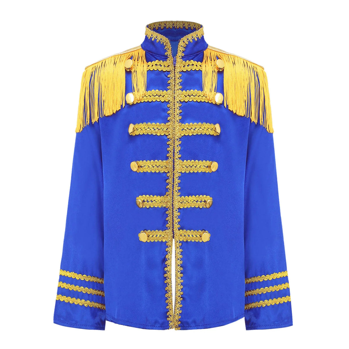 Kids Girls 60s Retro Hippie Rock Band Musician Costume Halloween Cosplay Carnival Party Circus Drummer Parade Tassel Jacket Coat