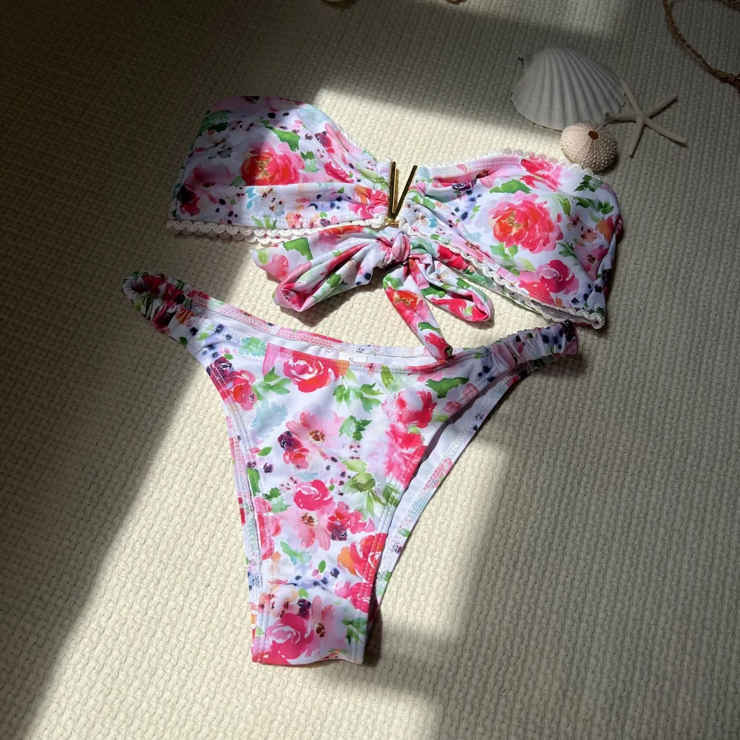 Floral Sexy Bikinis Women's Swimwear Female Swimsuit For Swim Wear Bathing Suits Brazilian Bikini Set Beachwear Pool Bather 2026
