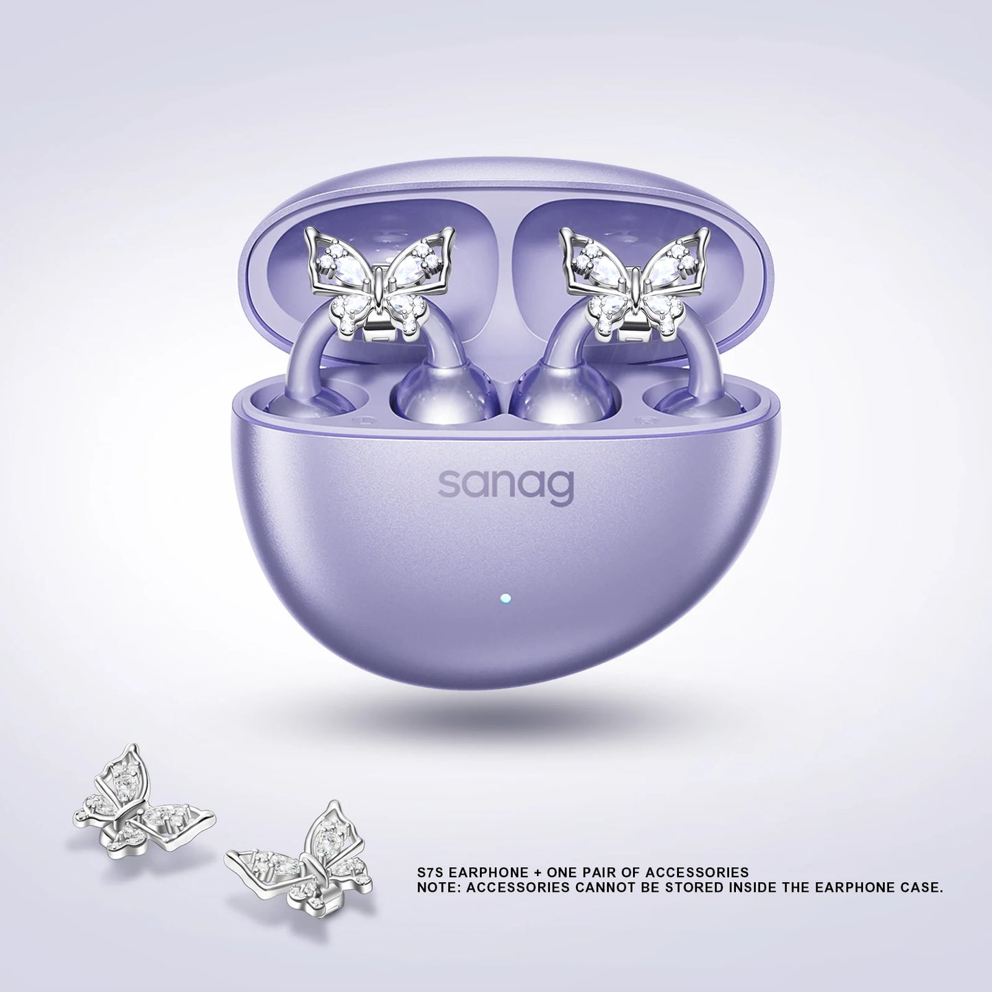 Sanag S7S AI Open Ear Clip on Headphones HiFi 3D Stereo Sound Quality AI Assistant Wireless Bluetooth Earphones APP EQ Setting