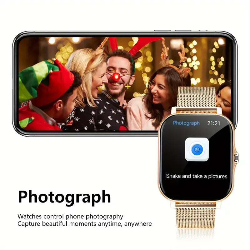 KESHUYOU 2025 Smart Watch 2.01 Inch HD Display Answer Make Call Message Preview Sport Modes DIY Dial Weather Forecast Men Women