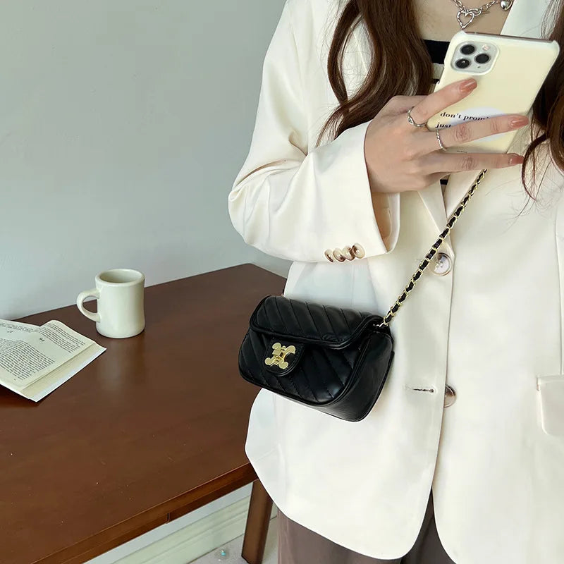 Fashion Women's Bag 2024 New Luxury Designer Bags Adjustable Shoulder Strap Women Shoulder Chain Bag