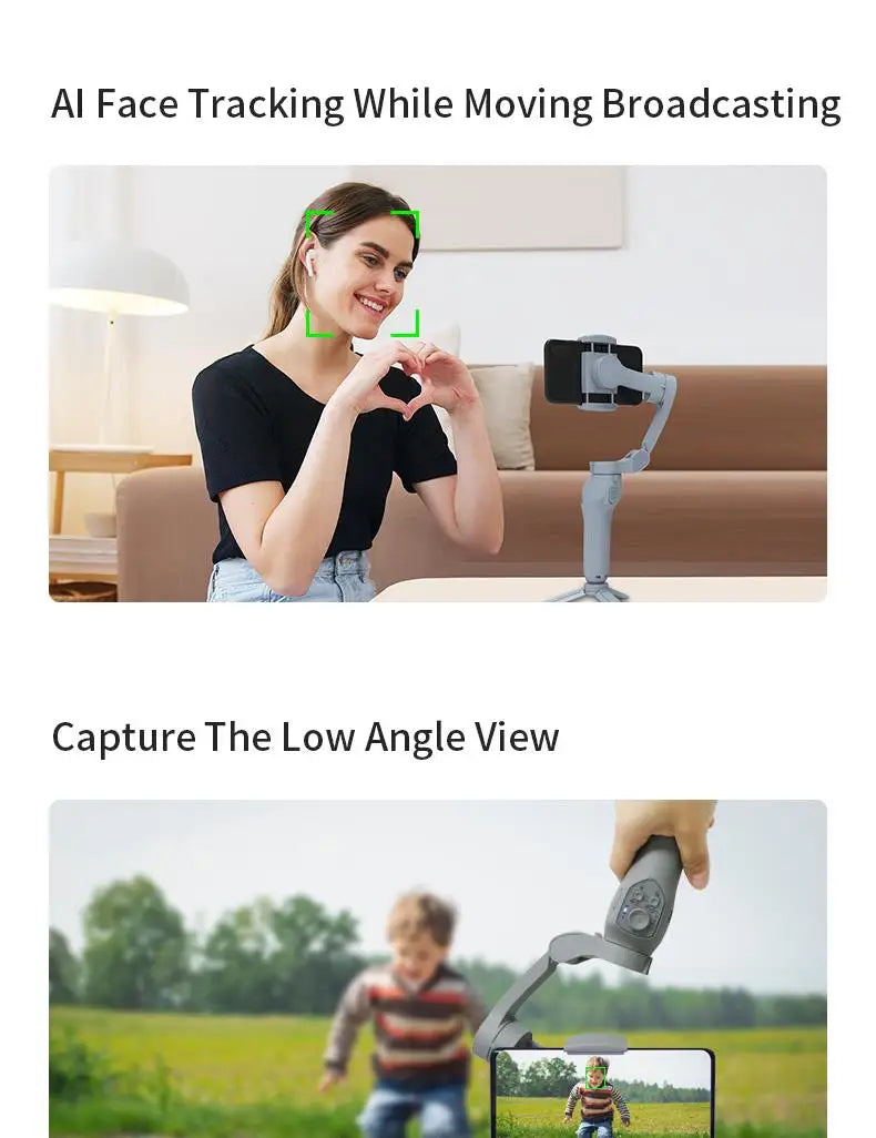 Mobile phone gimball handheld gimbal stabilizer 3Axis gimbal handy for iPhone Android Foldable telephone gimble for Video