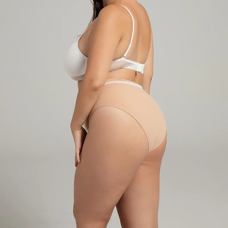 S-3XL 3-5Pcs Women Sport Briefs High Waist Panties Comfort Solid Color Underwear Sexy Underpants Intimate Lingerie Soft Briefs