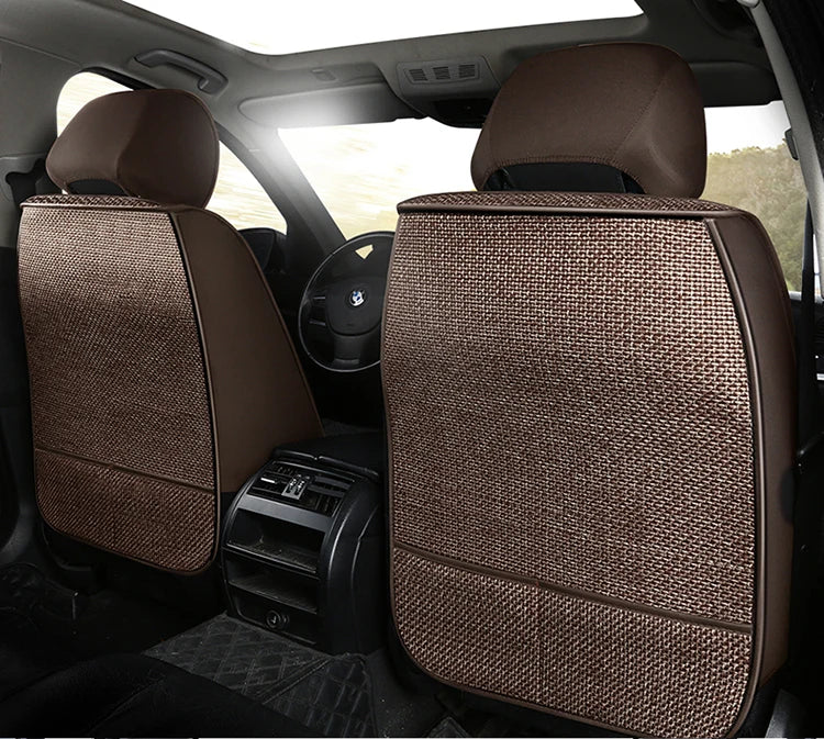 Universal Flax Car Seat Cover For Suzuki Grand Vitara SX4 Swift Ignis Auto Accessories Interior Breathable Protector Pads 차량용품