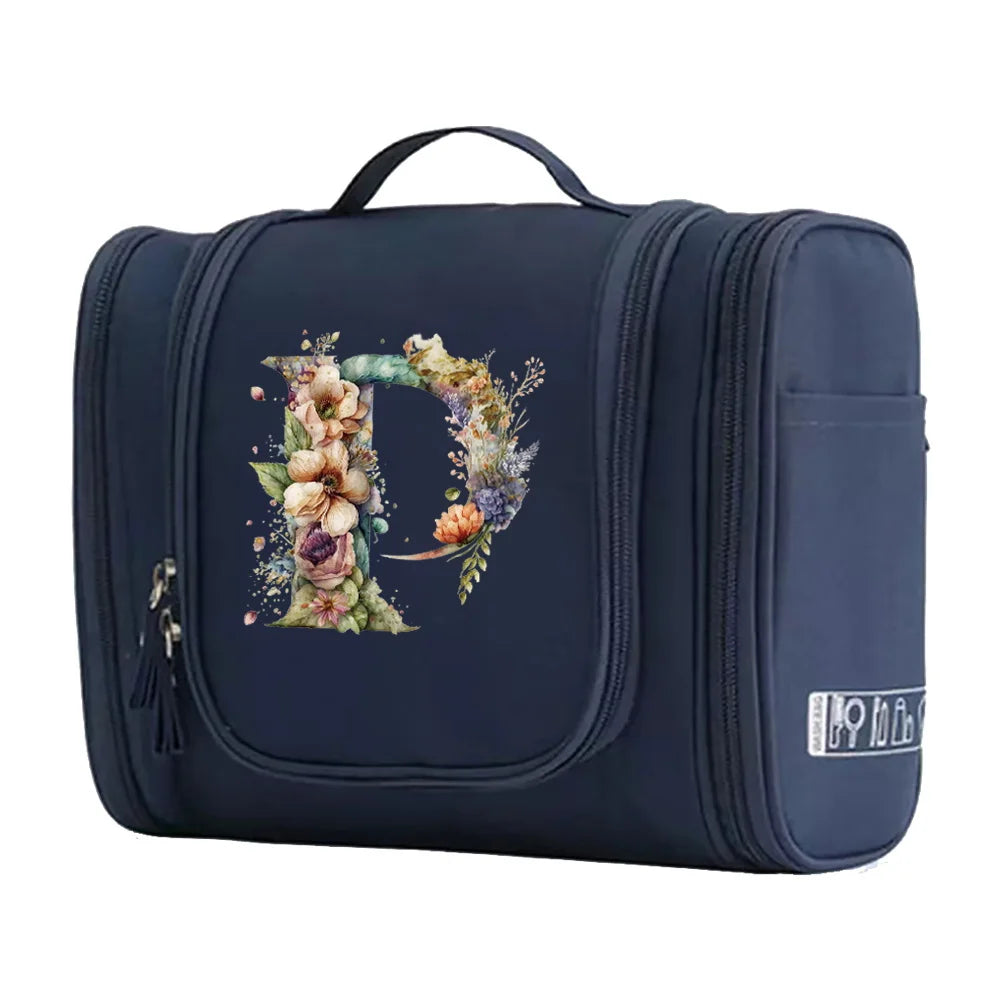 New Fashion Floral Shaped Letter Pattern Female Toiletries Are Very Convenient Minimalist Makeup Bag for Easy Storage of Items