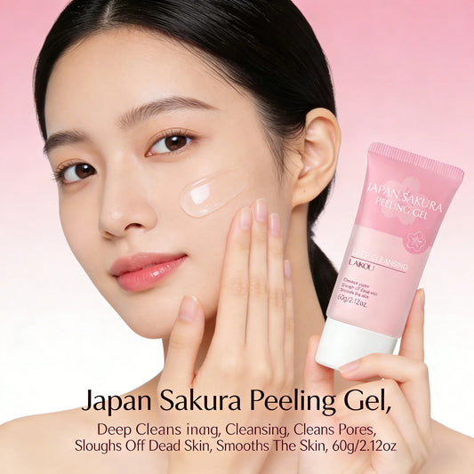 LAIKOU Sakura Face Peeling Gel Facial Exfoliation Cleans Pores Moisturizing Oil Control  Facial Scrub Skin Care 60g
