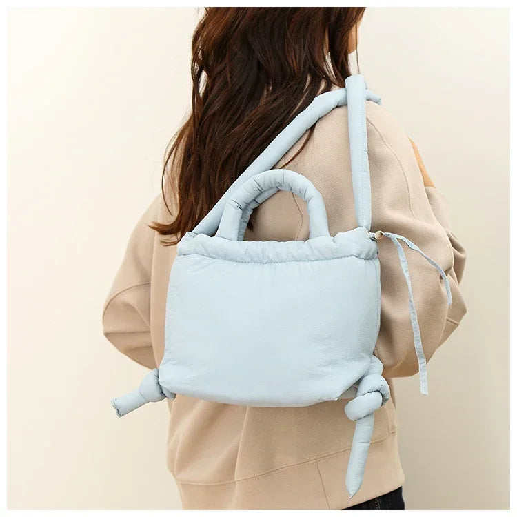 Super Cool Simple Versatile Handbags for Women 2025 Casual Hot Sale Colorful Nylon Small Square Shoulder and Crossbody Bags