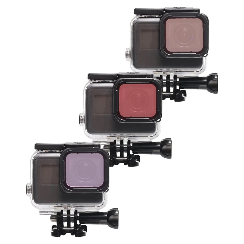 Hero 5/6/7 Diving Filter Waterproof Housing Underwater Filter Lens Filters For GoPro Hero 7 6 5 Action Camera Accessories