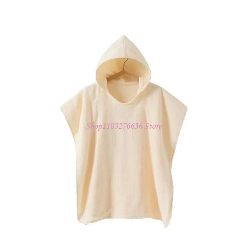 R6FD Baby Bath Towel Cotton Hooded Beach Towel for Newborn Towels Kids Bathing
