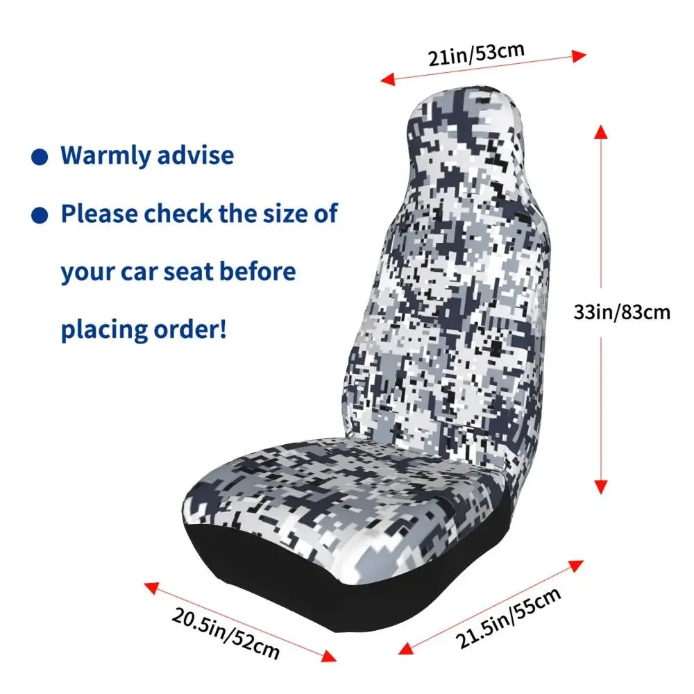 Urban Style Camouflage Universal Car Seat Cover Off-Road For SUV Multicam Front Rear Flocking Cloth Cushion Fabric Hunting
