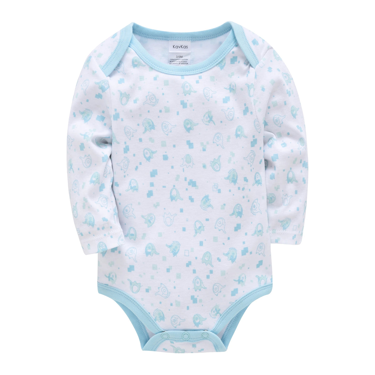Baby Bodysuit Long Sleeve Cotton 3PCS Set Elephant Rocket Letter Print Infant Romper Onesie Spring Autumn Boy Girl Clothes