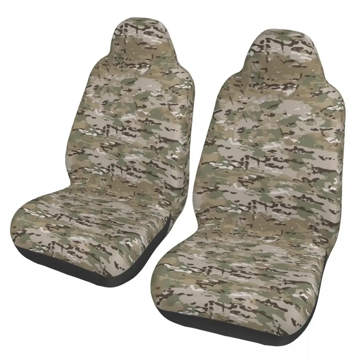 Urban Style Camouflage Universal Car Seat Cover Off-Road For SUV Multicam Front Rear Flocking Cloth Cushion Fabric Hunting