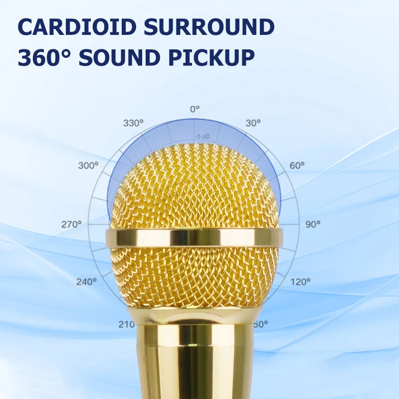 Karaoke Microphone Handheld Professional Wired Dynamic Microphone Clear Voice Mic for Karaoke Part Vocal Music Performance