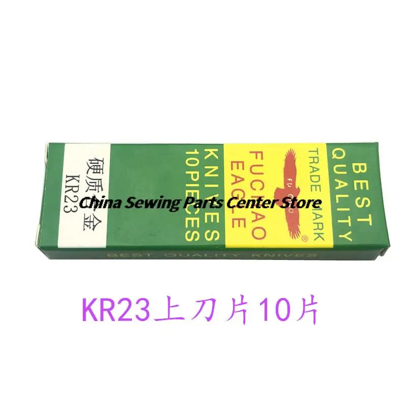 10pcs KR23 KR35 Upper Knife Lower Knife Eagle Tungsten Steel Knives for Siruba 737 747 757 Three Thread Four Thread Five Thread