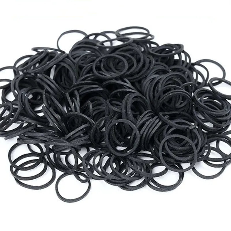 100Pcs Mini Rubber Bands Office Rubber Ring 16x1.4mm Soft Elastic Bands Stationery Holder Band Loop Home School Office Supplies