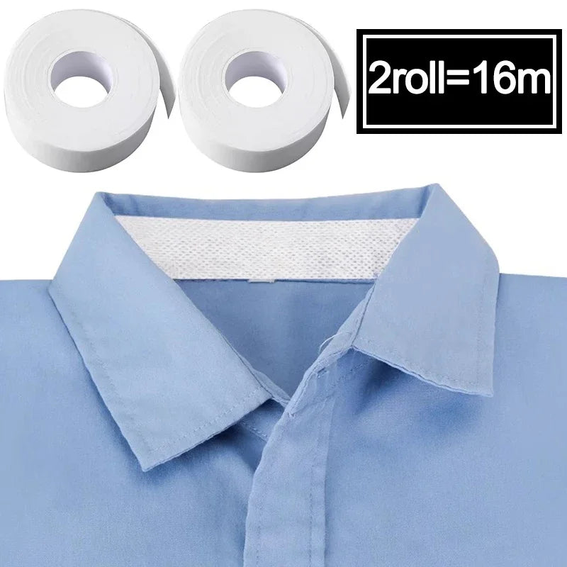 Sweat Uptake Collar Sticker Shirt Quickly Absorb Sweat Tape Clothing Anti Dirty Collar Stickers Hat Brim Cuttable Thin Patch