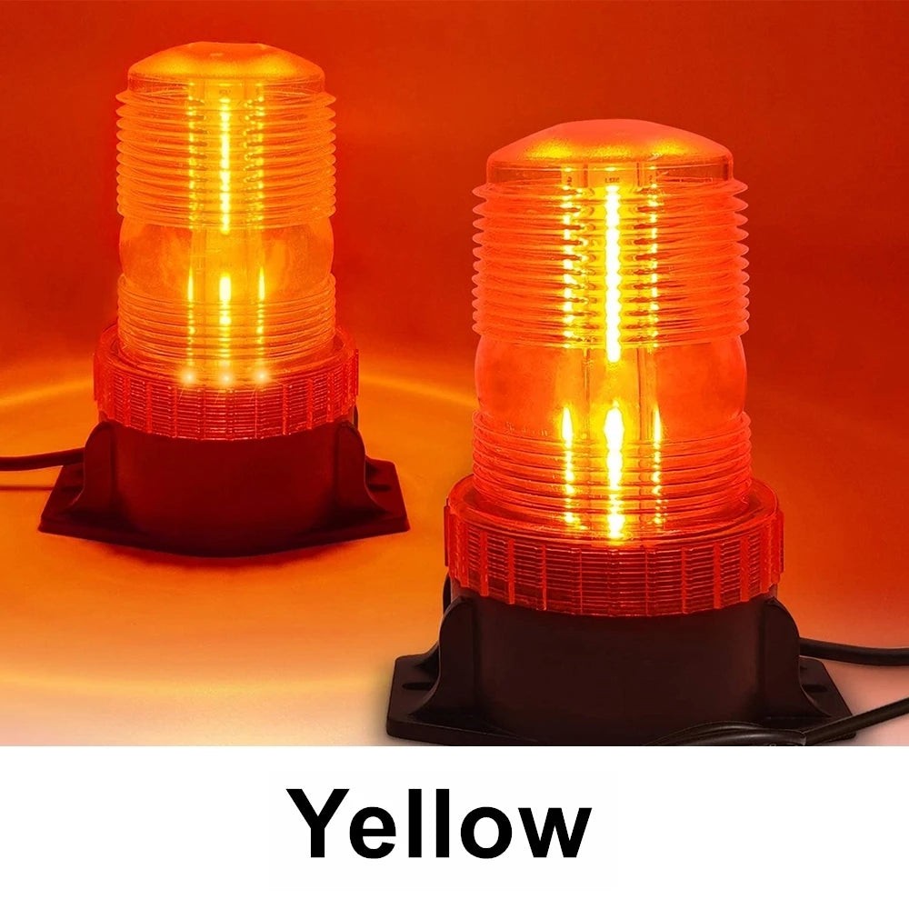 Yellow LED Strobe Lights for Forklift Golf Car Trucks Tractor Roof Warning Signal Flasher Lamp Emergency Flashing Safety Beacon