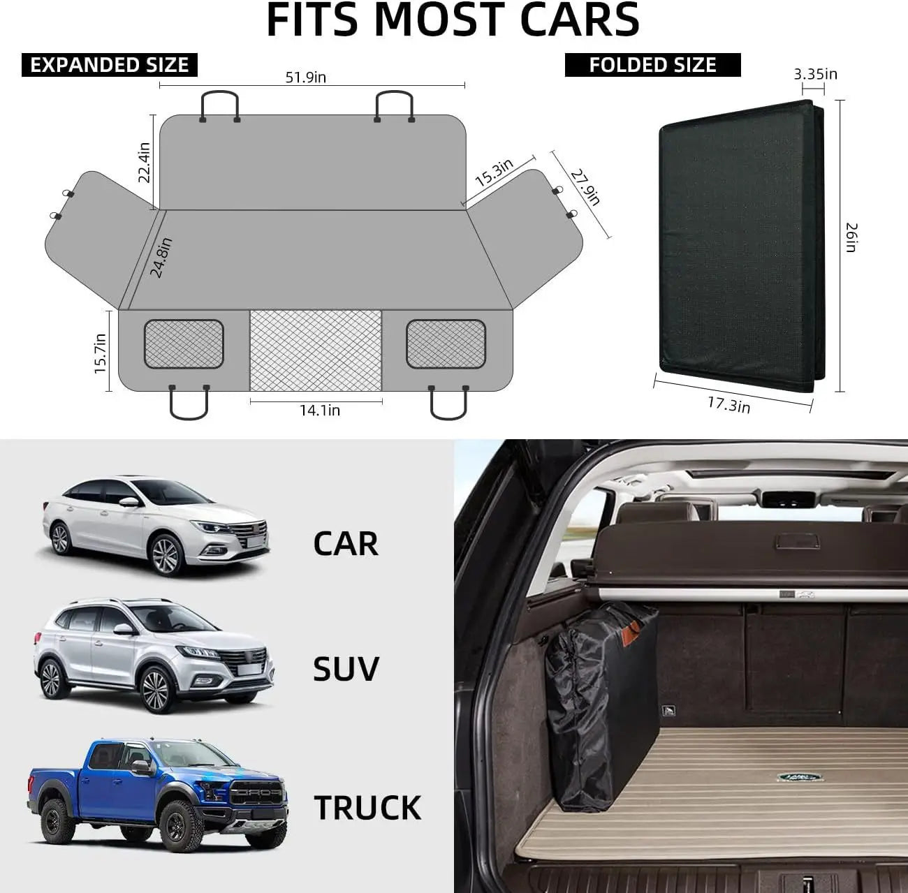 Dog Seat Cover Car Seat Cover For Pets,Waterproof Pet Seat Cover Hammock Scratch Proof Nonslip Durable Soft Pet Back Seat Covers