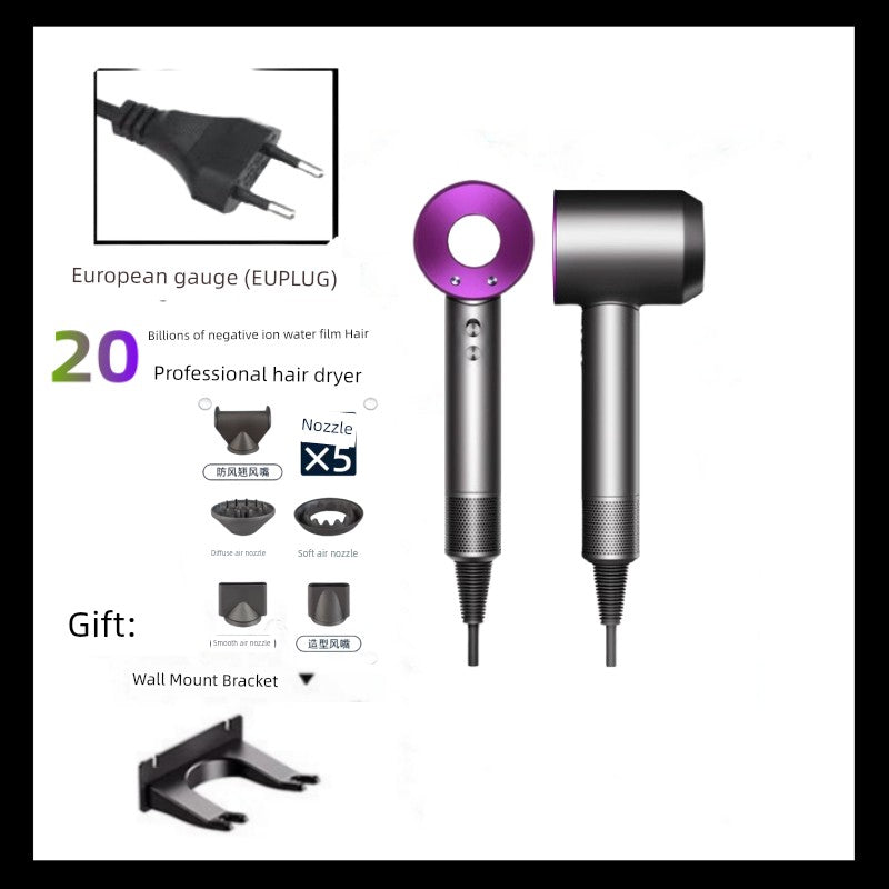 Hair Dryer For Home Negative Ion Top with High-Speed Hair Dryer Student High-Power Negative Ion Leaf-Free Hair Blowing Hair Dryer