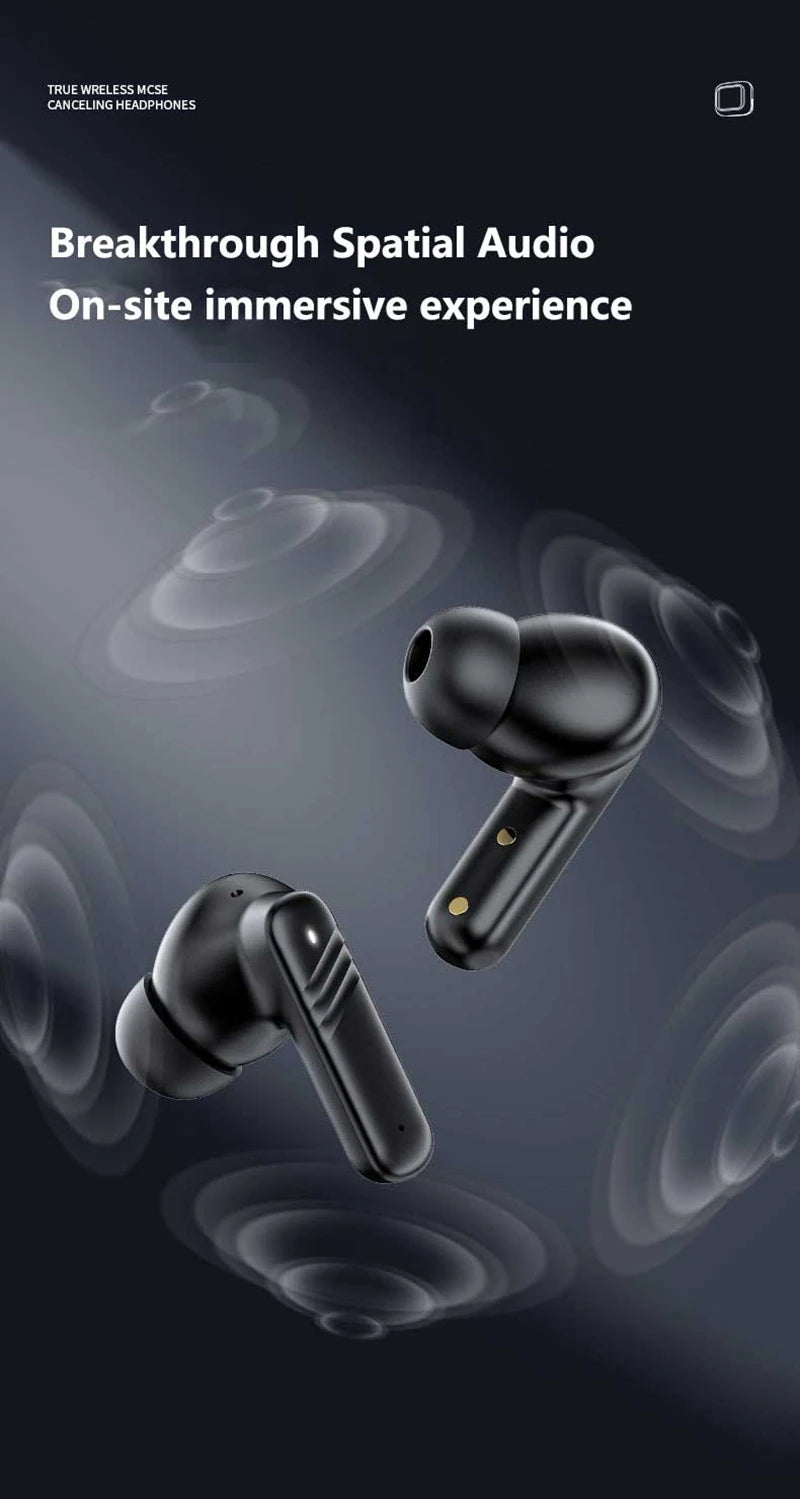 Xiaomi Full In Touch Screen Headphone ANC ENC LX10 Bluetooth 5.4 Noise Cancelling Earphone Wireless In Ear Earbuds With Mic New