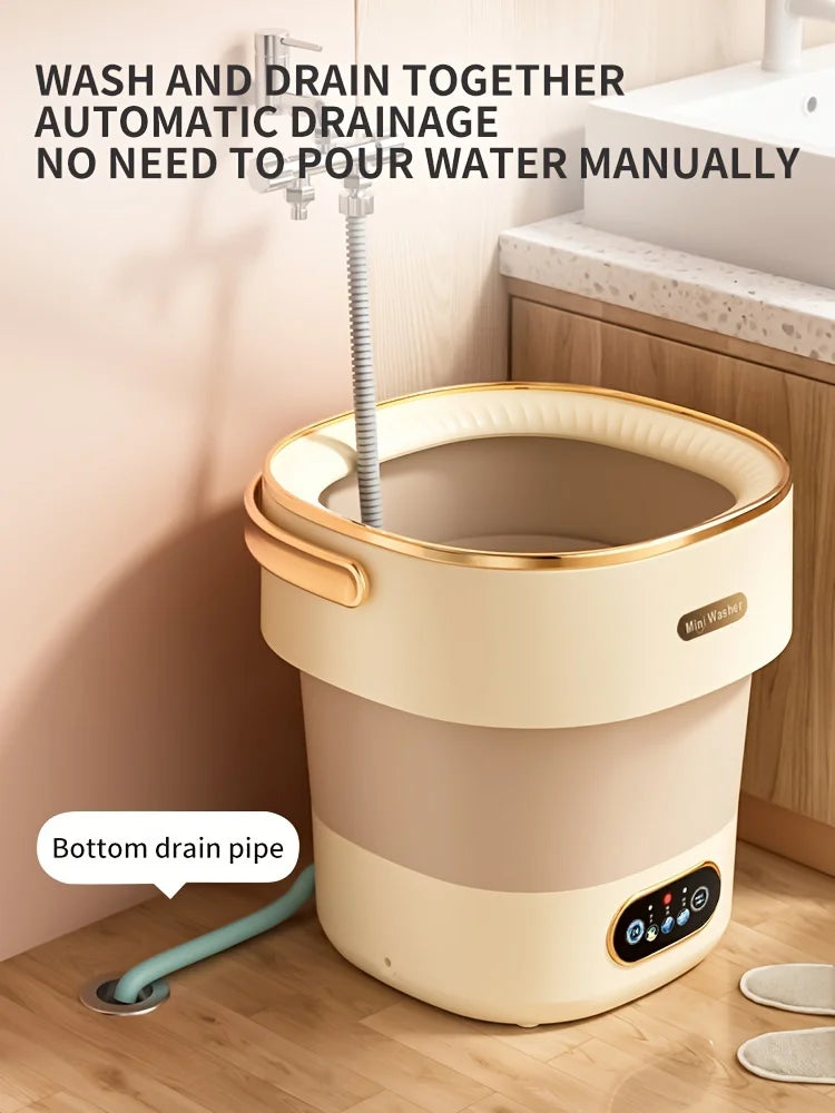 Portable Small Washing Dryer Machine Collapsible Washer Apartment Travel Socks Underwear Panties Washing Machine