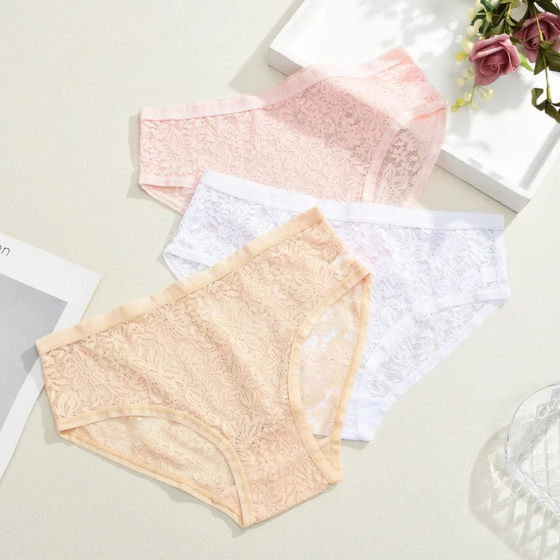 1Pc Sexy Floral Lace Underwire Bras Panties Sets Hollow Out See-Through Romantic Lingerie Underwear Sexy Women Panties S-XL