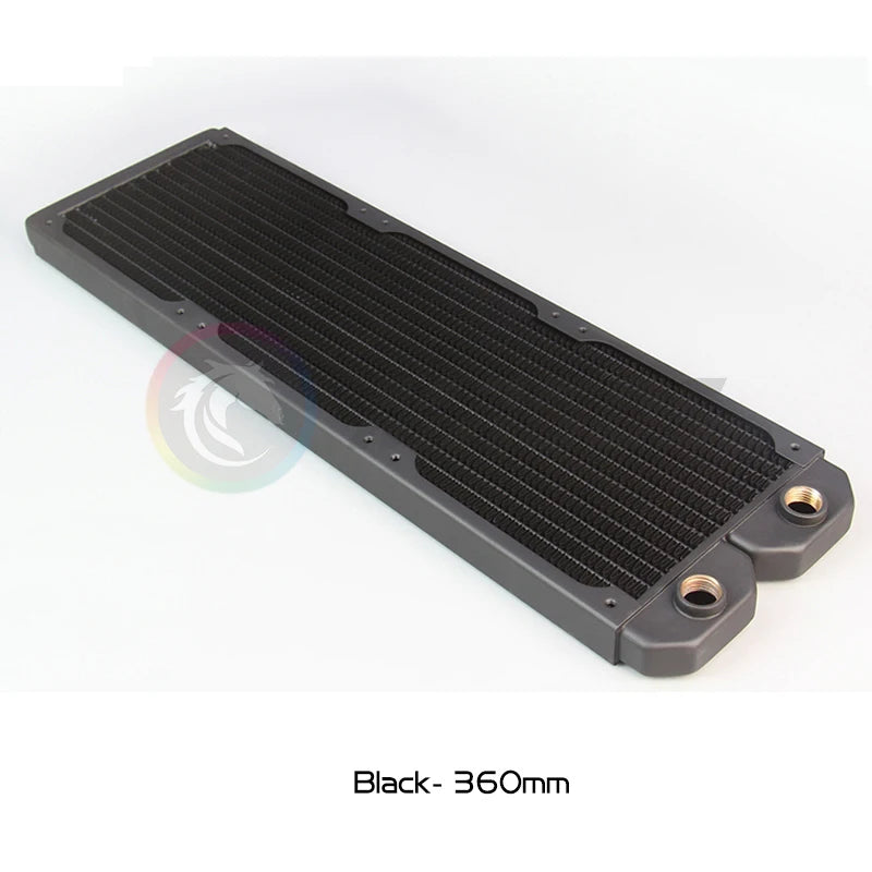 Computer Water Cooling Radiator Slim 20mm Copper 120/240/360/480mm Watercooler Heat Exchanger 12cm Fan Cooler