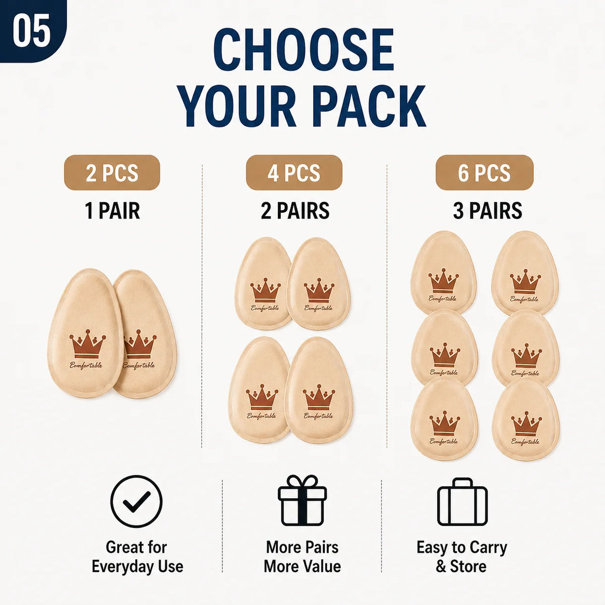Women Forefoot Pad Pain Relief Insert Half Insoles High Heel Shoes Non-slip Cushion Shoe Breathable Sweat Absorbing Foot Pads