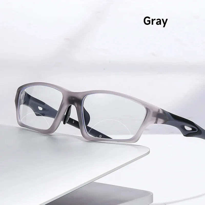 Multi Focal Color Changing Presbyopia Glasses, Sports Anti Slip Eyeglass Frames, Trendy Anti Blue Light Presbyopia Glasses