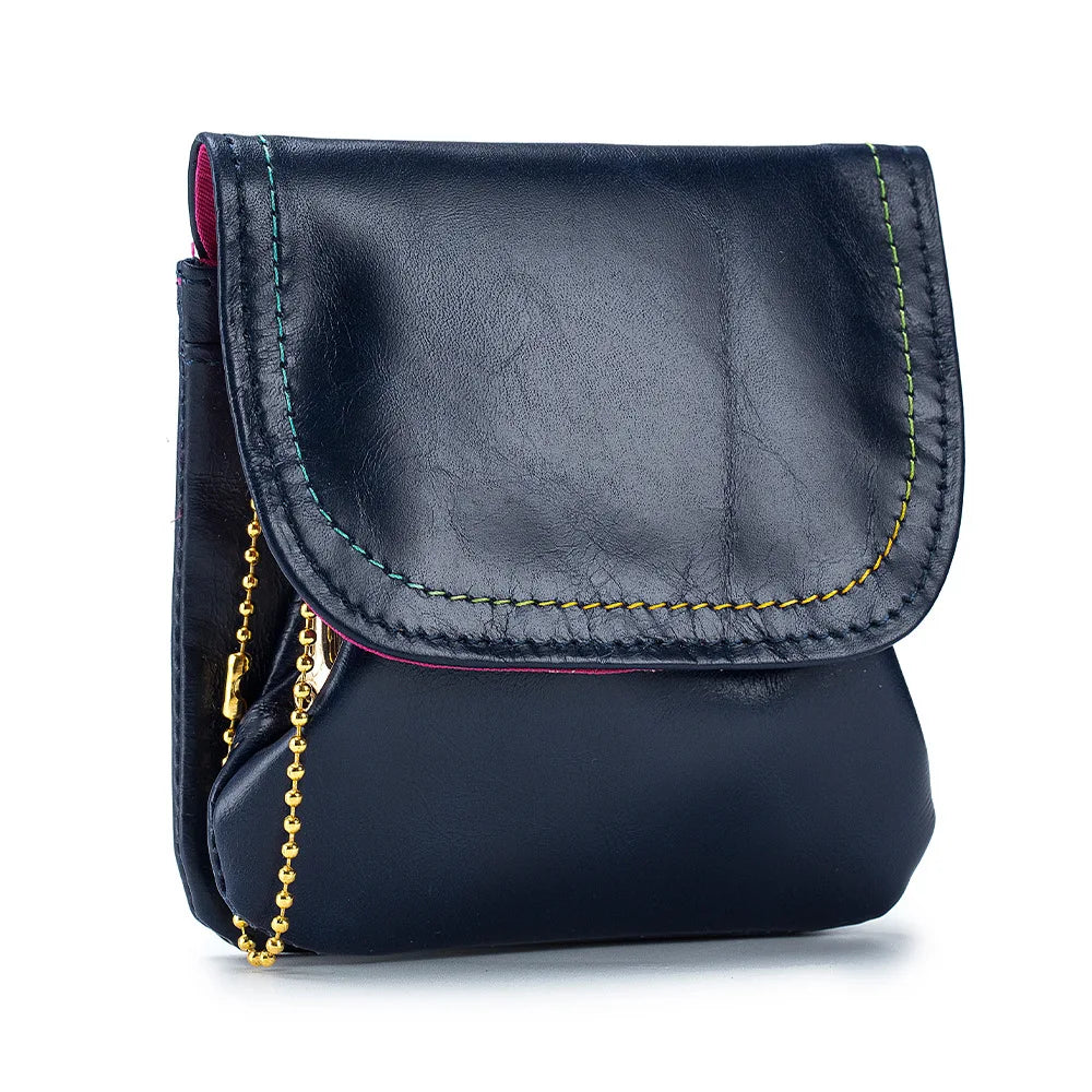 New Cowhide Wallets for Women Female Genuine Leather Purses Fashion Large Capacity Cute Wallet Money Bag Small Coin Card Holders