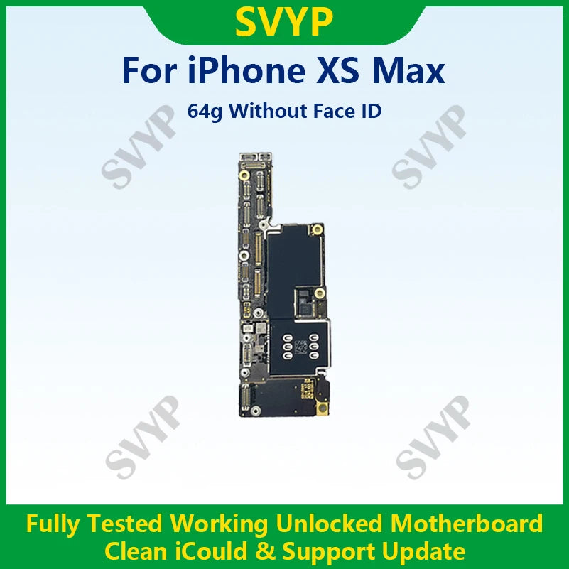 Fully Tested 100%Working Mainboard For iPhone X/XR/XS/XS Max With Face ID 64g/256g Cleaned iCloud And Unlocked Phone Motherboard