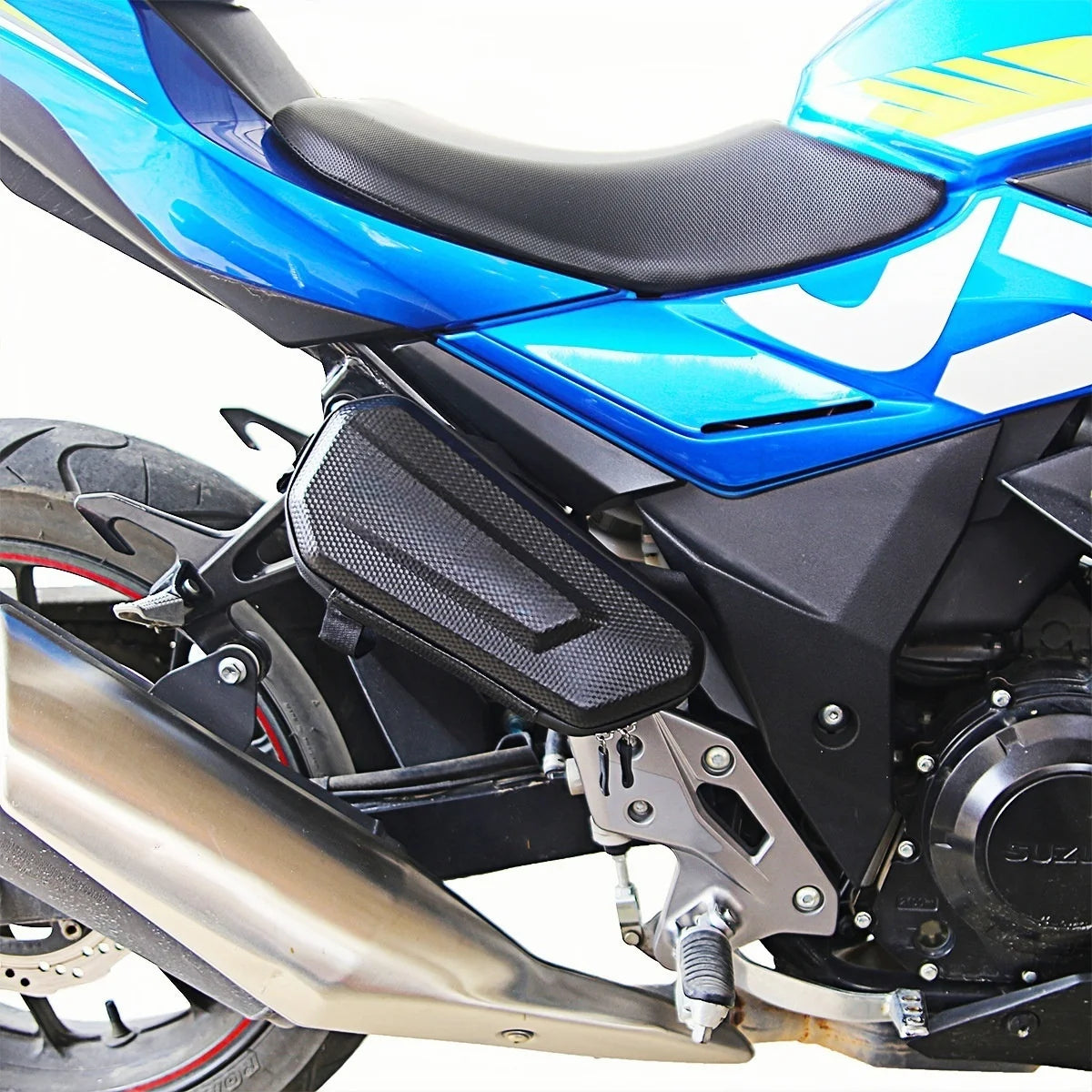 Large Capacity Motorcycle Side Bag - Universal No Logo Saddlebag, Waterproof Multifunctional Storage Pouch