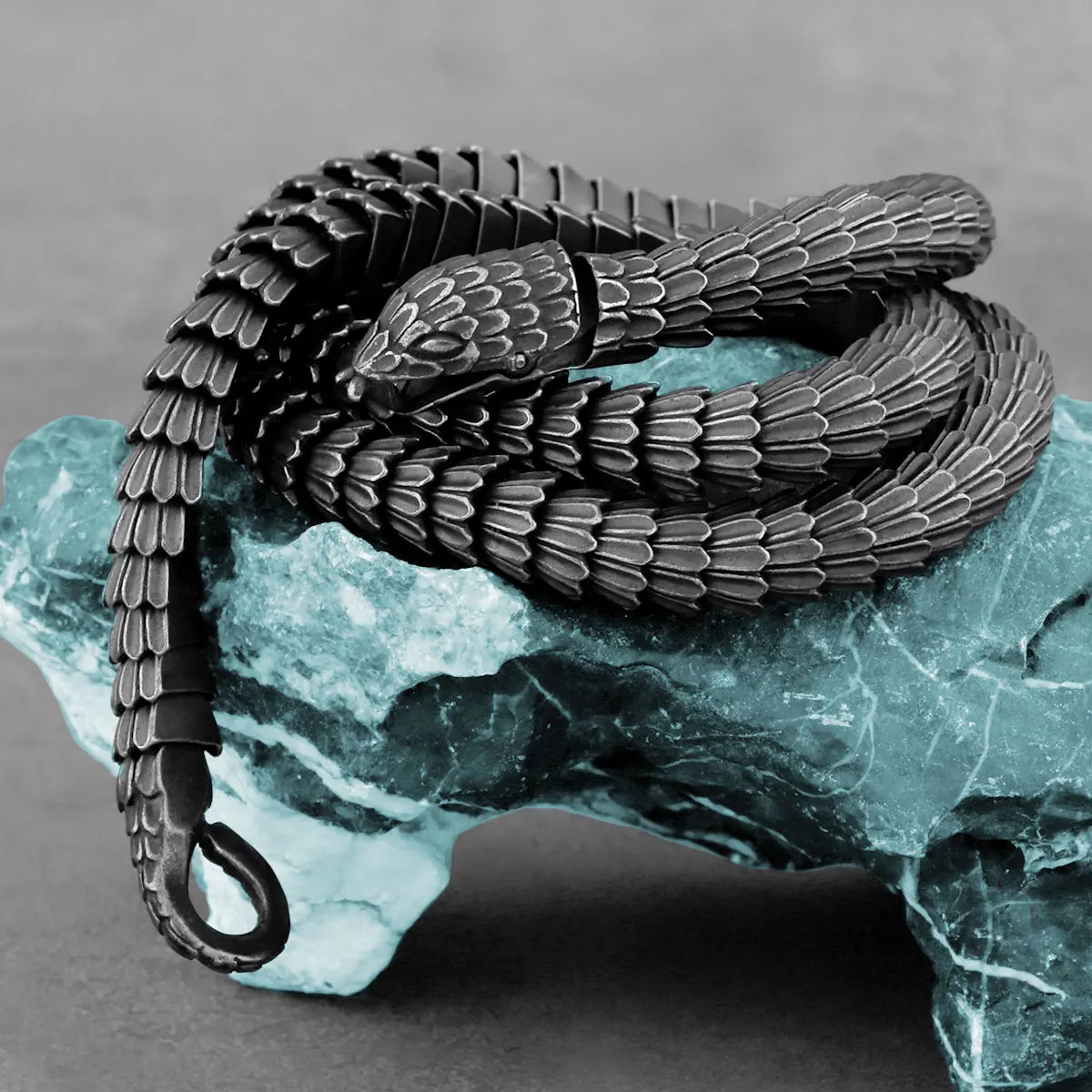Fashion Gothic Snake Necklace Stainless Steel Men's Hip Hop Biker Punk Necklace Vintage Snake Boy Friend Jewelry Wholesale