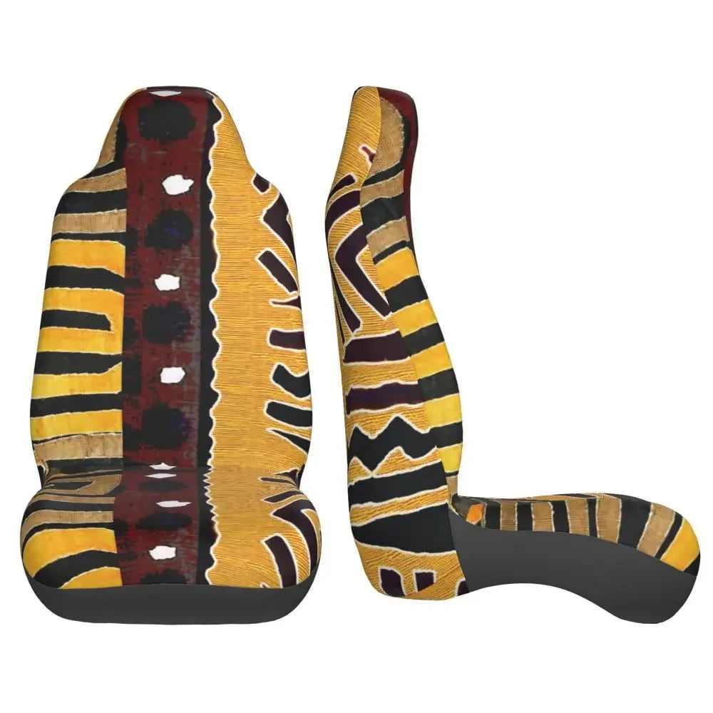 Antique African Textile Print Universal Car Seat Cover Protector Interior Accessories Women Seat Cushion/Cover Seat Protector