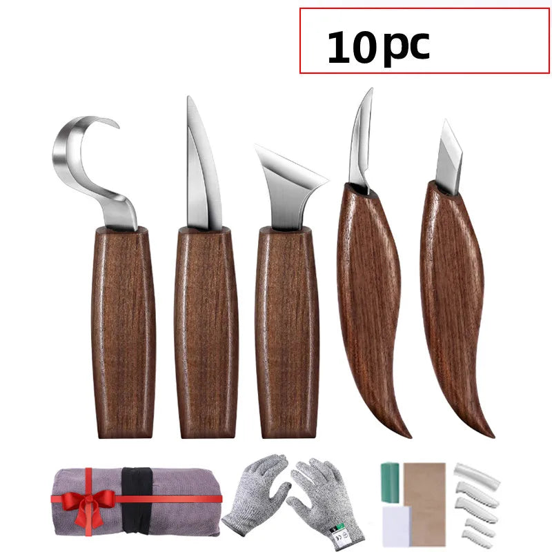 Wood Carving Tools Set Chisel Woodworking Cutter Hand Tool Set Wood Carving Knife DIY Peeling Woodcarving
